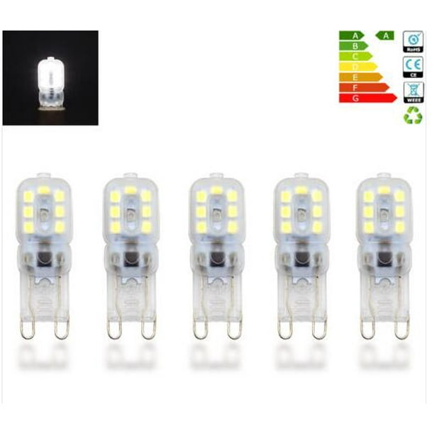 10PCS G9 5W LED Dimmable Capsule Bulb Replace Halogen Light Lamps AC220-240V UK